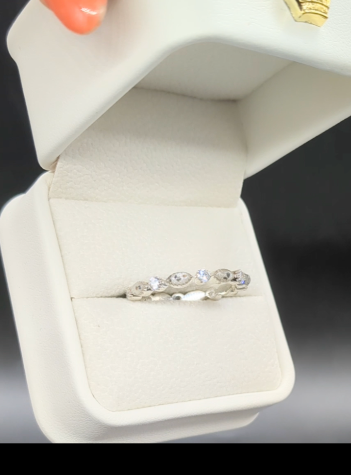 *FULL* Serrated Edge Marquise CZ Ring - DISCONTINUED