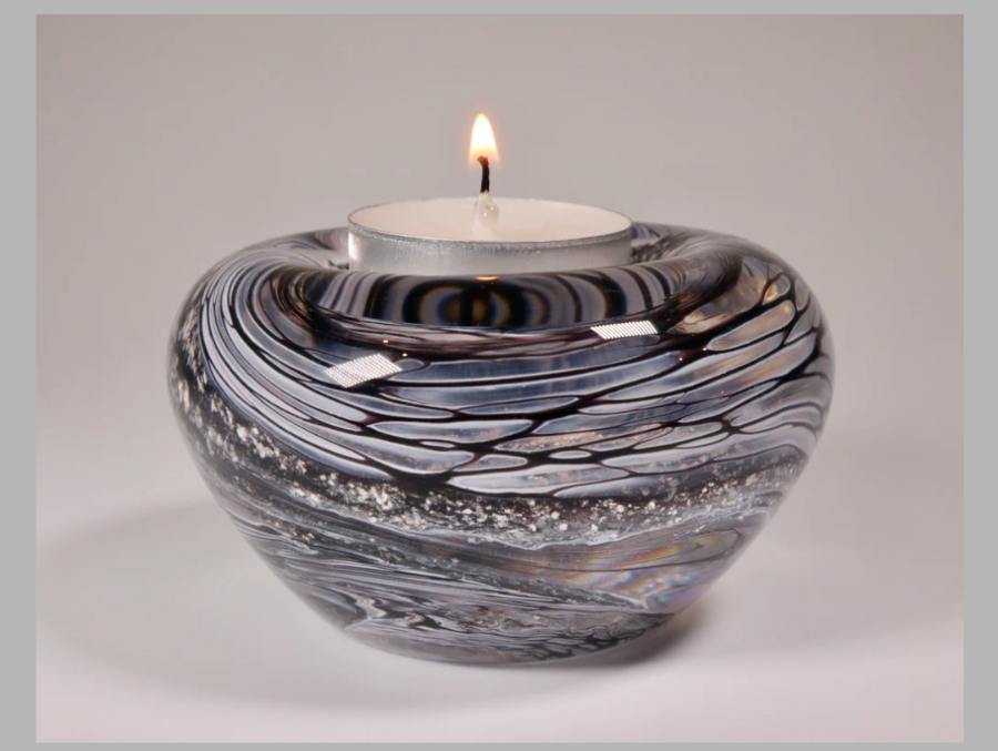 Cremation Ashes Glass Tealight