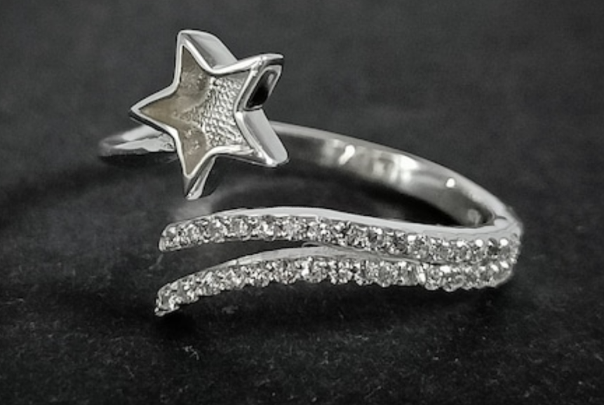 NEW DESIGN! 925 Silver  Shooting star ring