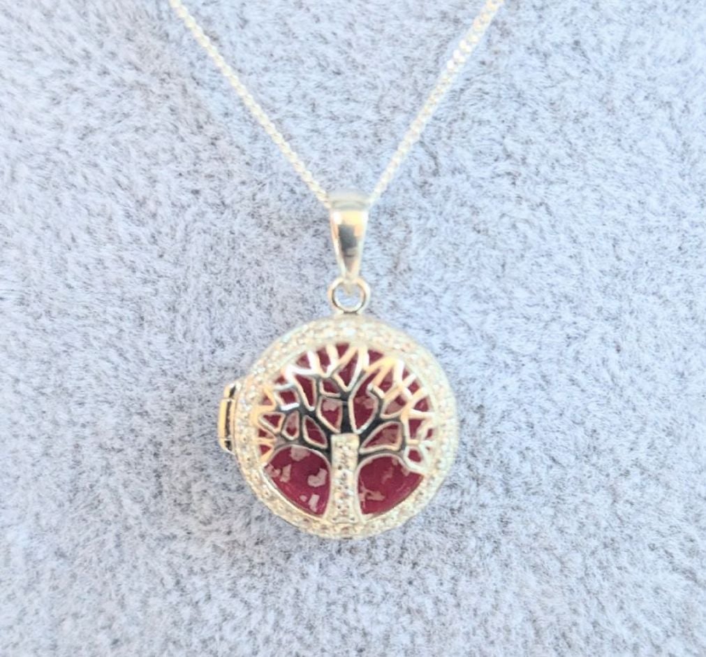 925 Silver tree of life locket