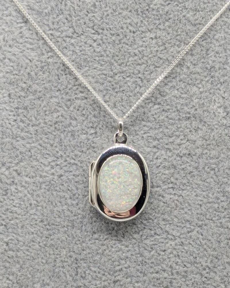 Oval Sterling Silver  locket