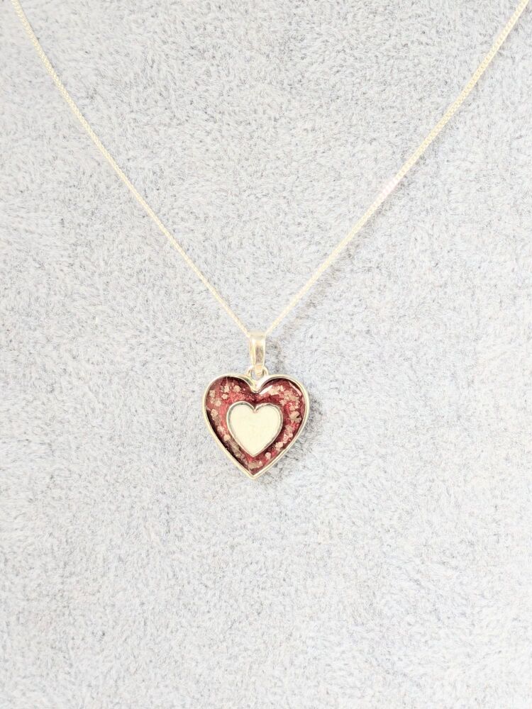 Heart Within A Heart Pendant