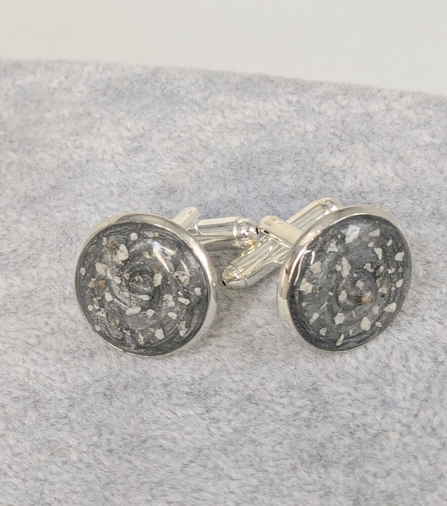 Silver Plated cufflinks (pair) - 16mm