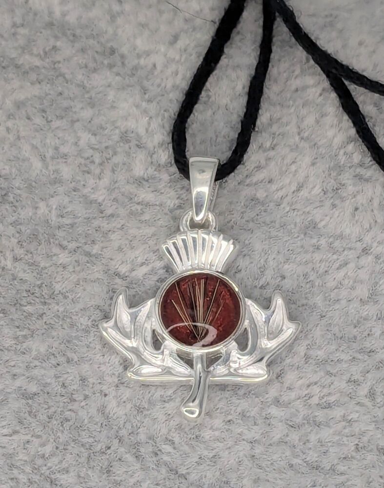925 Silver Individual Thistle Pendant