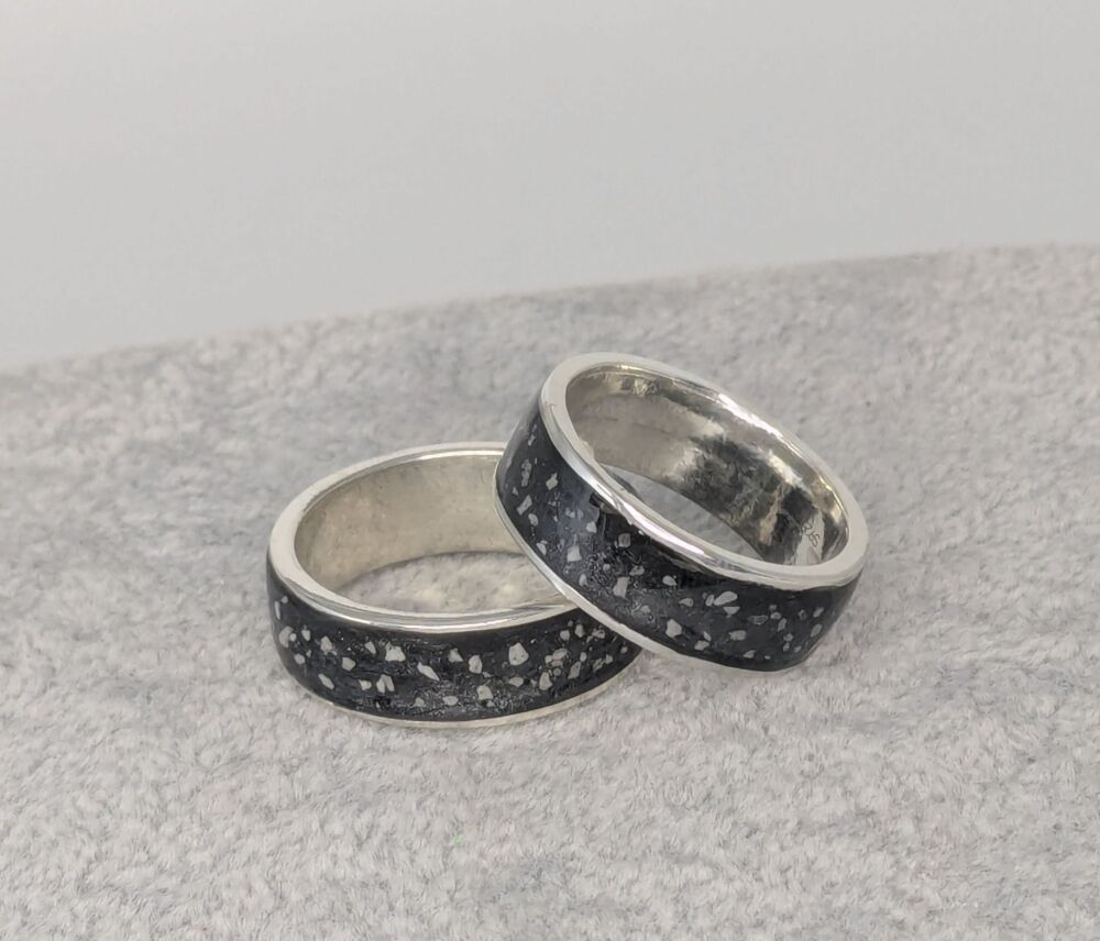8mm  Channel Ring - silver or gold