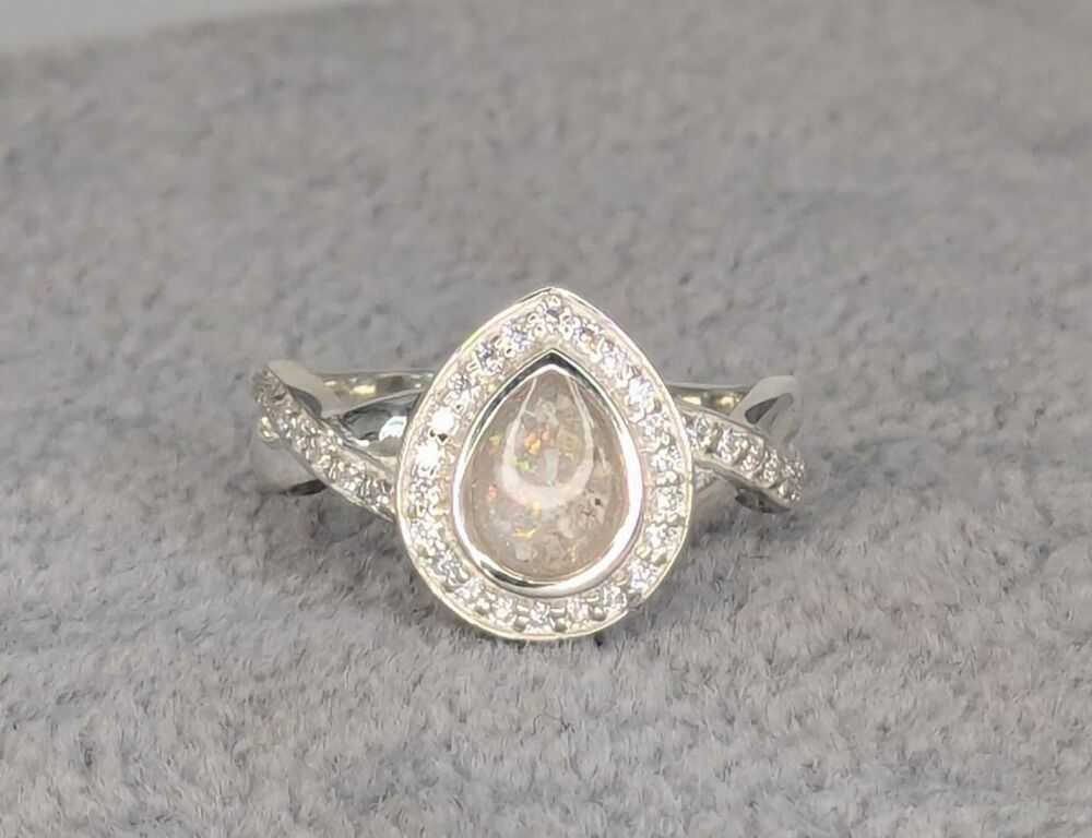 NEW DESIGN! 925 Silver Infinity Pear