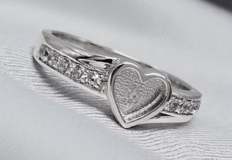 Heart CZ Ring - sterling silver (Introductory Price)