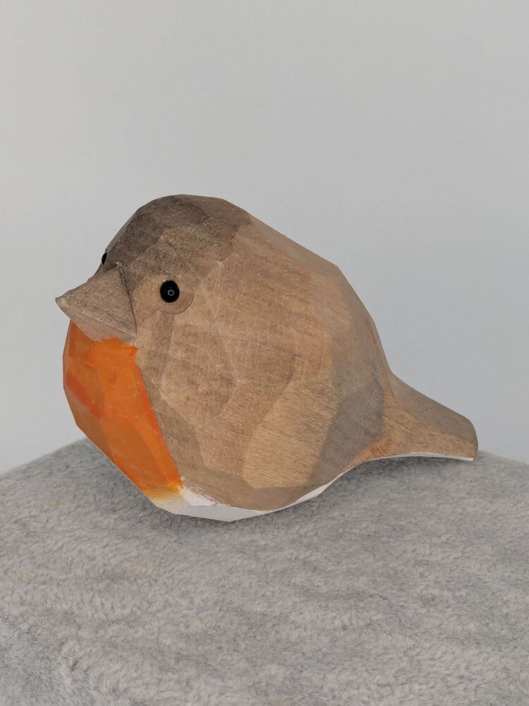 Wooden Carved Robin