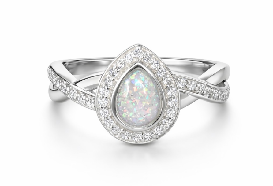 NEW DESIGN! 925 Silver Infinity Pear