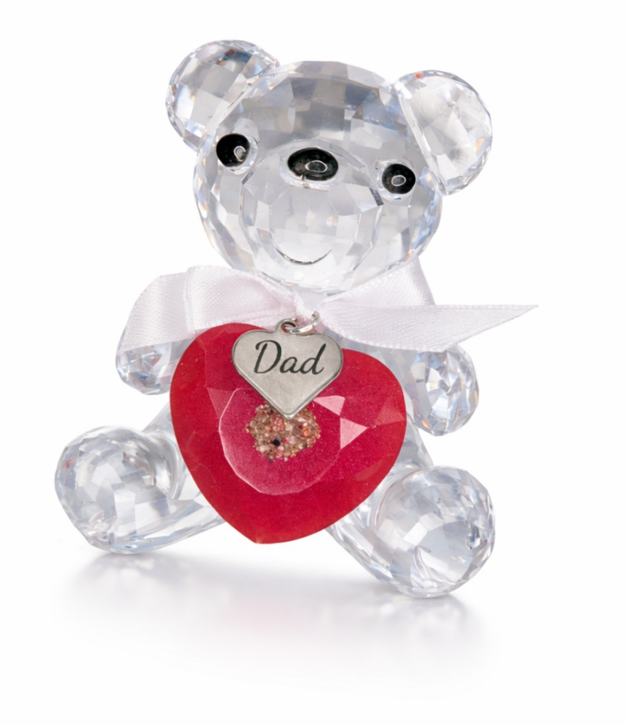Memorial Resin Bear holding heart - NEW DISIGN