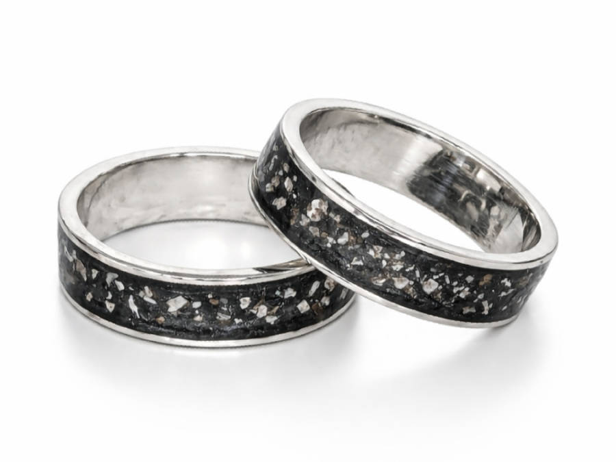 8mm  Channel Ring - silver