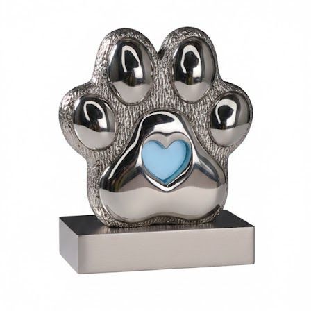 Stainless Steel Memorial Paw on stand (engraving can be added) - Introductory Price