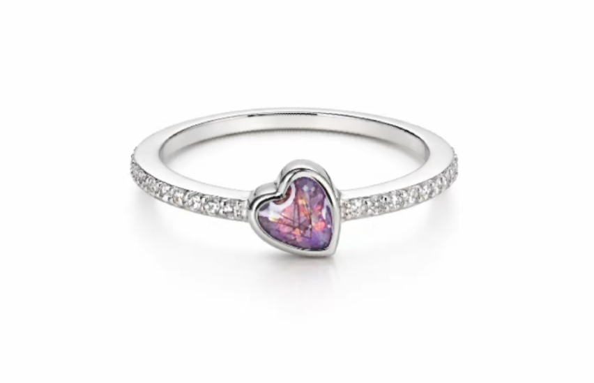 NEW! Dainty Heart Sterling Silver Ring