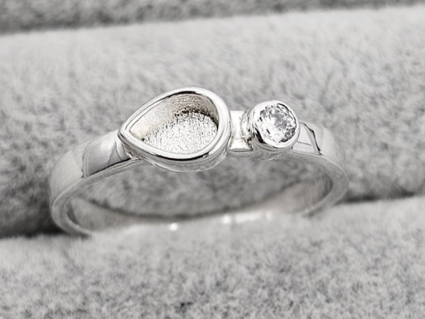 Teardrop Single Gem Ring - Introductory launch price - 1 available