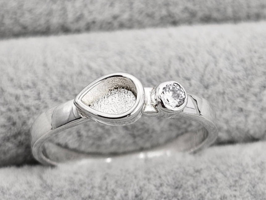 Teardrop Single Gem Ring - Introductory launch price - 1 available