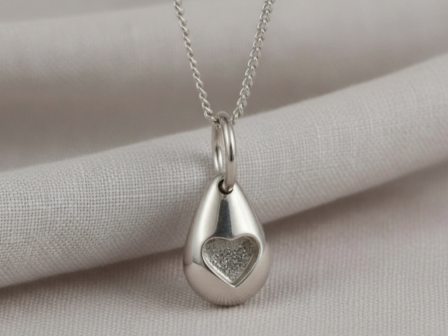 **NEW** Pebble Solid Heart Pendant - Introductory price - 1 available