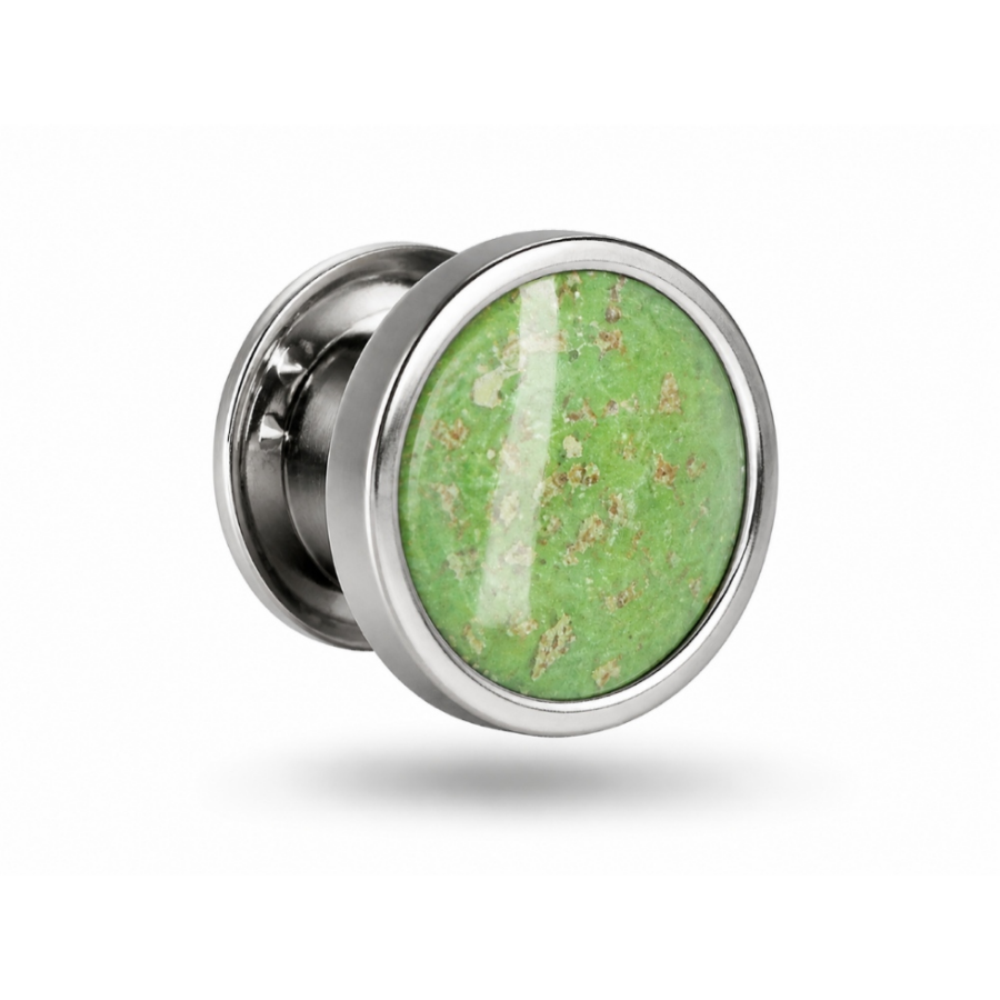 Stainless Steel tie pin/ lapel brooch encapsulating ashes or hair