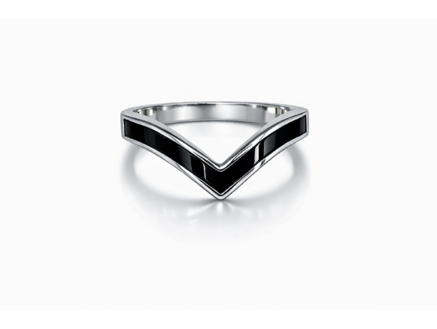 Silver Wishbone Ring