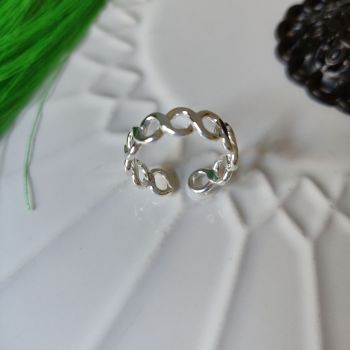 925 Sterling Silver Infinity Forever Toe Ring