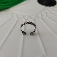 925 Sterling Silver Double Braided Toe Ring