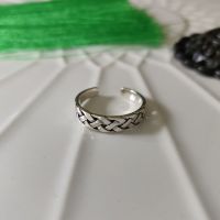 925 Sterling Silver Celtic Weave Toe Ring