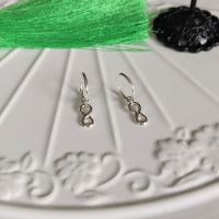 925 Sterling Silver Circle Hoop Earrings With Removeable Infinity Charms