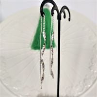 925 Sterling Silver Twisted Spiral Pull Through Threader Earrings
