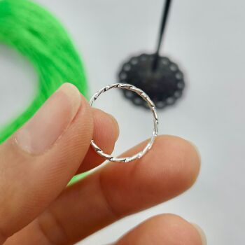 925 Sterling Silver Twisted Stacking Ring