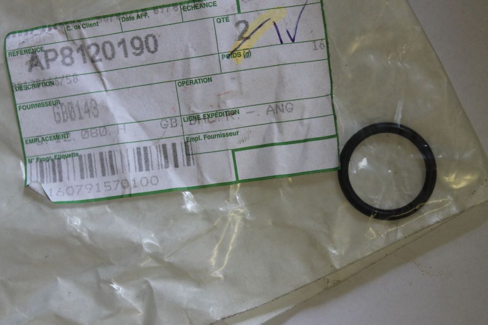 Aprilia RSV1000 Oil Filler Cap O Ring / Handlebar O Ring AP8120190