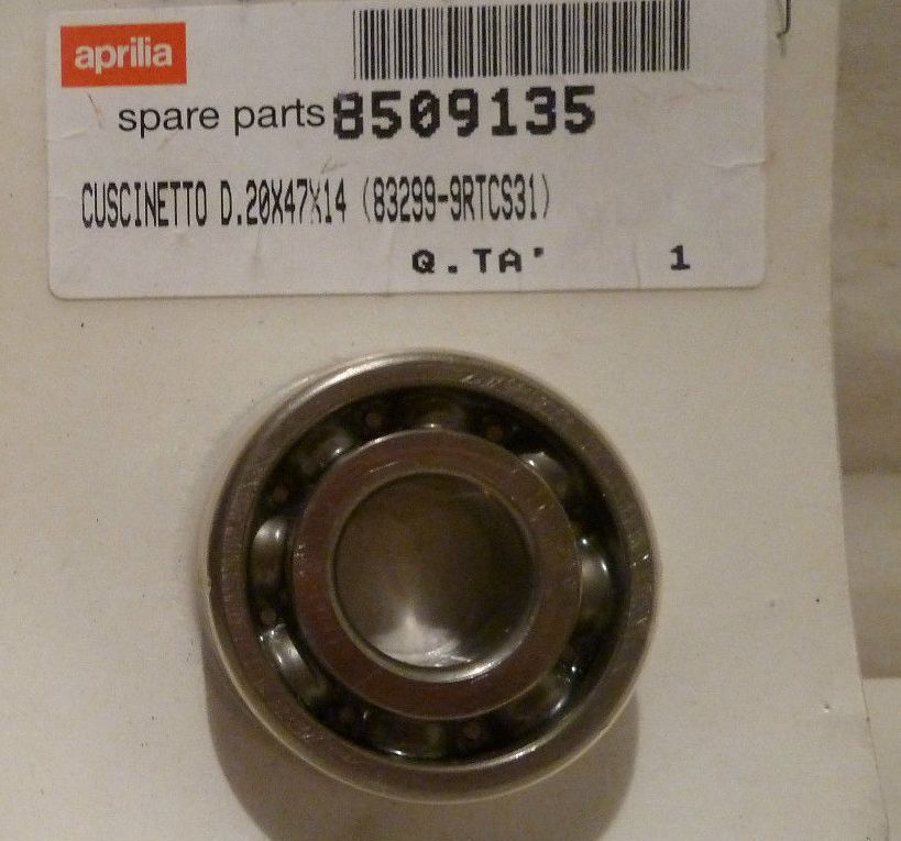 Aprilia RS MX RX Sonic 95-08 Crank Gearbox Bearing AP8509135 Genuine OE -New