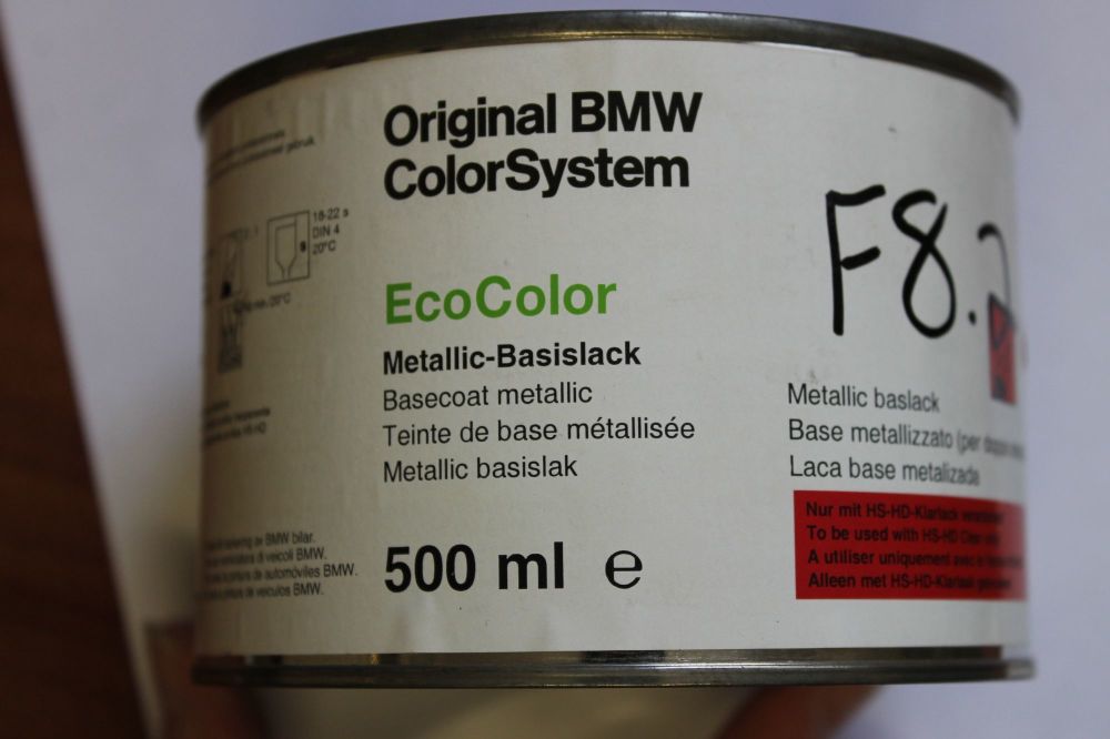 BMW Metalic Basecoat Paint 458 Titanblau 2, 500ml 51917652632