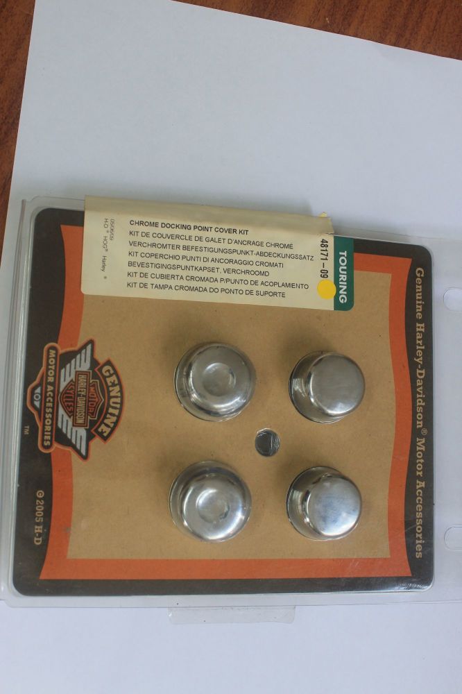 Harley Chrome Docking Point Cover Kit 48171-09