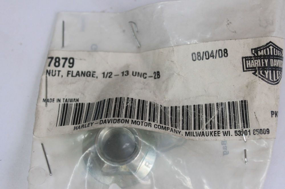 Harley Flange Nut 1/2"-13 x 1/2" x 3/4" Grade 6 UNC 7879