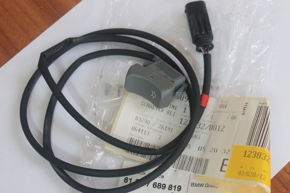 BMW R900RT R1200RT Flash Identification Lamp Switch 61317689819