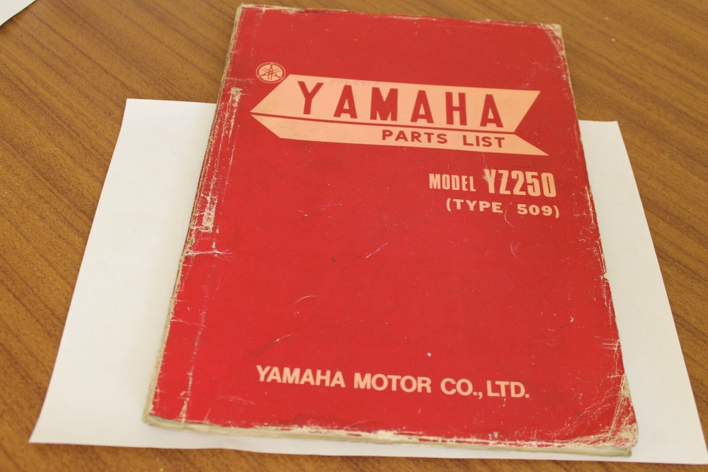 Yamaha YZ250 (Type 509) Parts Manual Genuine OEM 509-28198-E0