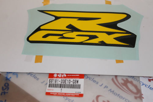 Suzuki Front Side Fairing Decal Sticker GSXR750 68181-33E10-G8W
