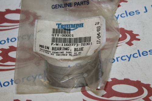 Triumph Daytona Speed Triple Sprint Legend Main Bearing Shell Blue 1160373-