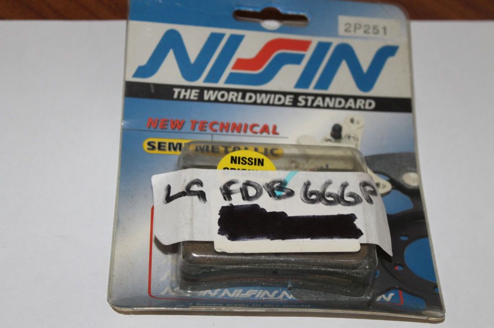 Nissin Brake Pads Semi Metalic 2P251 FDB666 P