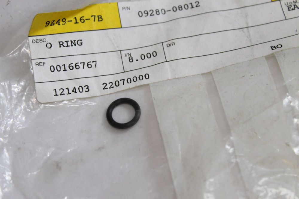 Suzuki O-Ring (D:1.9,ID:7.8) 12837-24A10