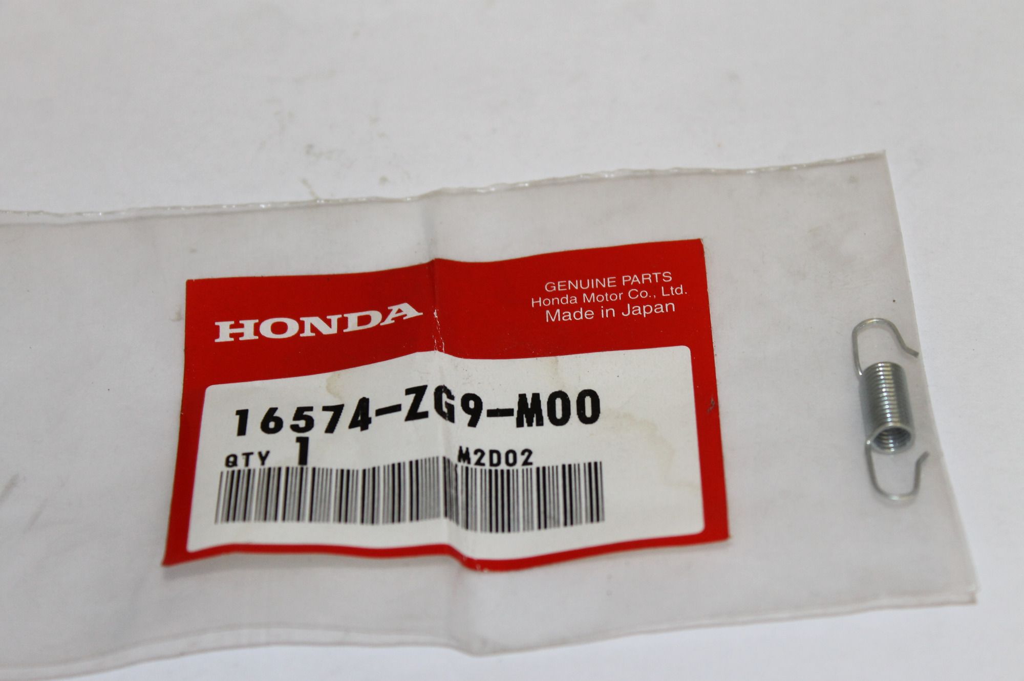 Honda Lever Spring 16574-ZG9-M00