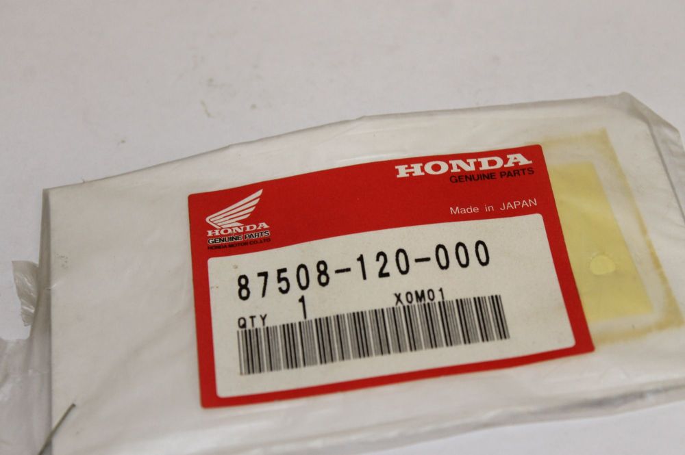 Honda Z50 CT70 SL70 TL125 XR75 XL185 XR100 XR200 XR500 XR250 XR350 XL600 Caution label 87508-120-000