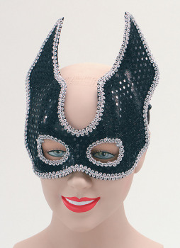Black half-face with headband