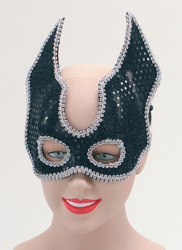 Black half-face with headband