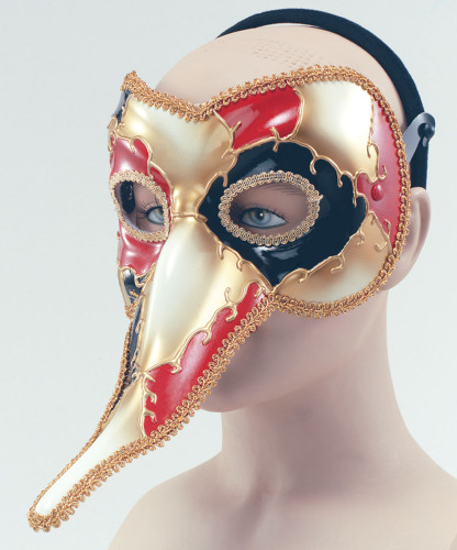 Long nose mask on headband