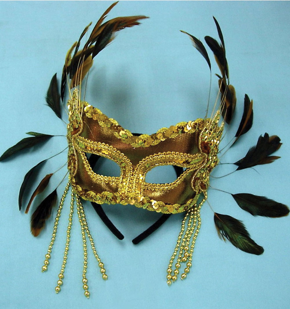 Masquerade masks on headbands, masked ball masks on headbands Page 2
