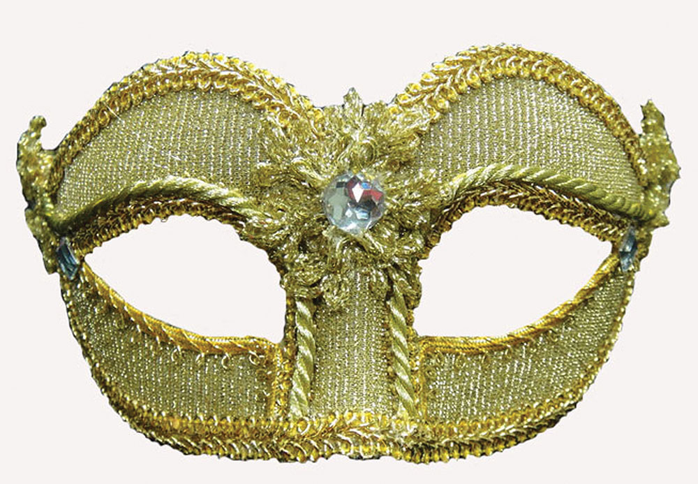 Masquerade masks on headbands, masked ball masks on headbands