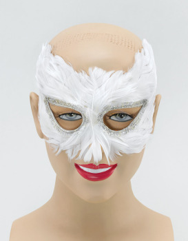 White feather eye-mask