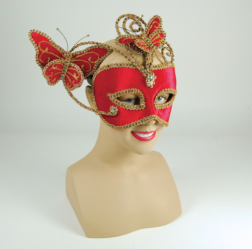 Butterfly mask, Red