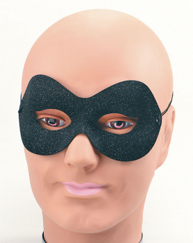 Black & Silver sparkle eye-mask