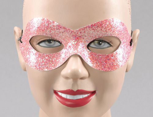 Pink, glitter eye-mask